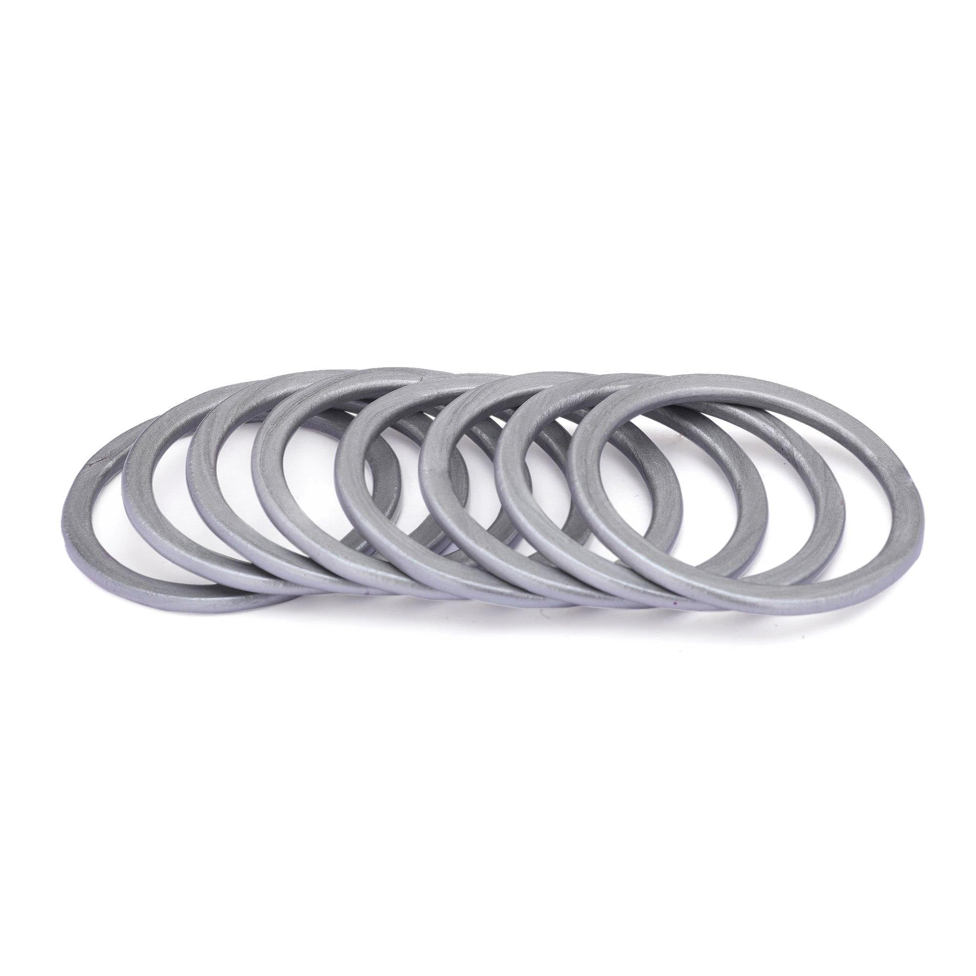 Sukriti Ethnic Bridal Wedding Lac Grey Bangles for Girls & Women – Set of 8