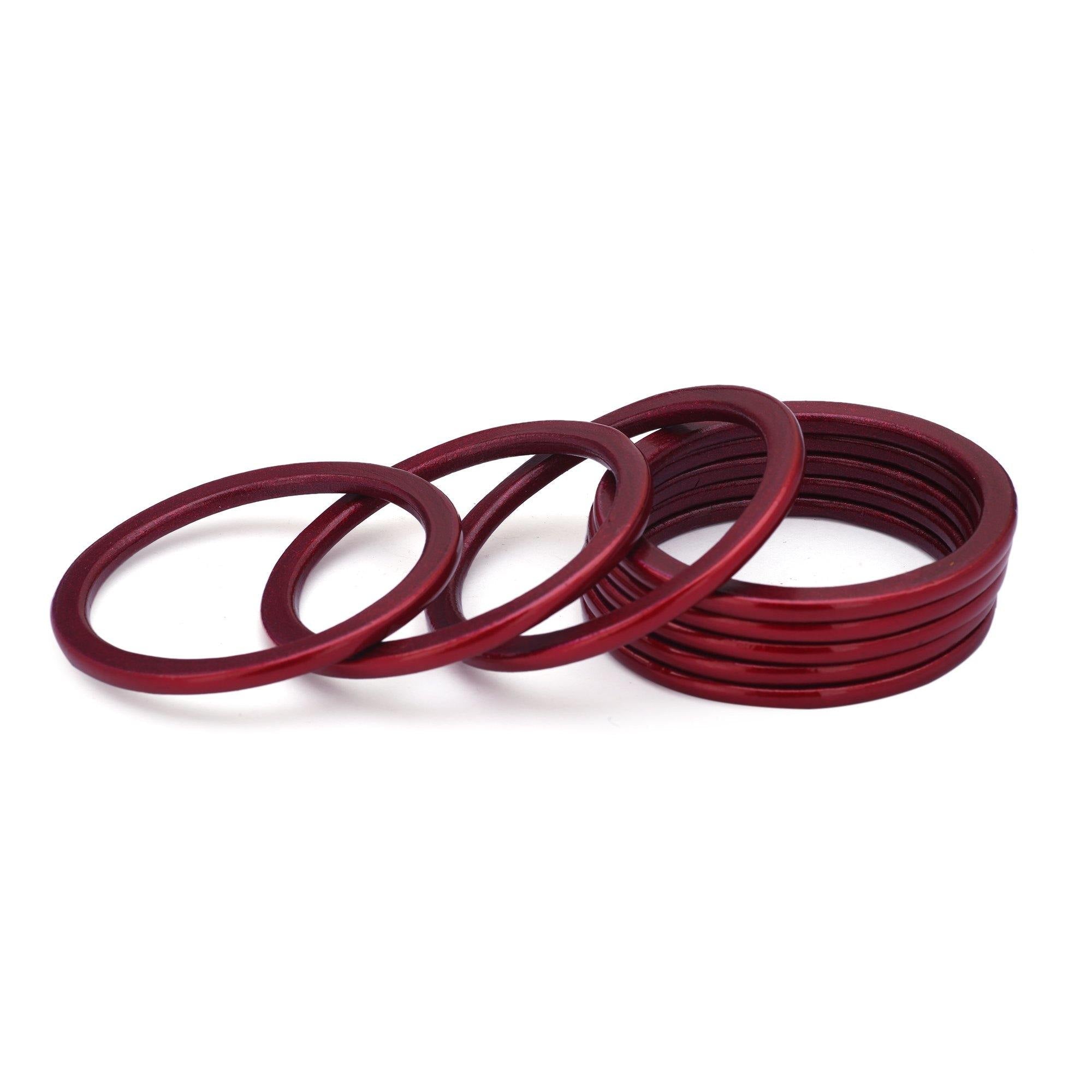 Sukriti Ethnic Bridal Wedding Lac Maroon Bangles for Girls & Women – Set of 8
