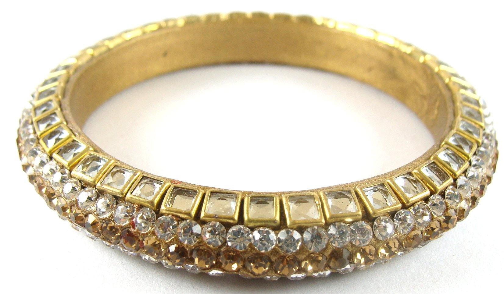 Sukriti Kundan Golden Lac Bangle - Set of 2