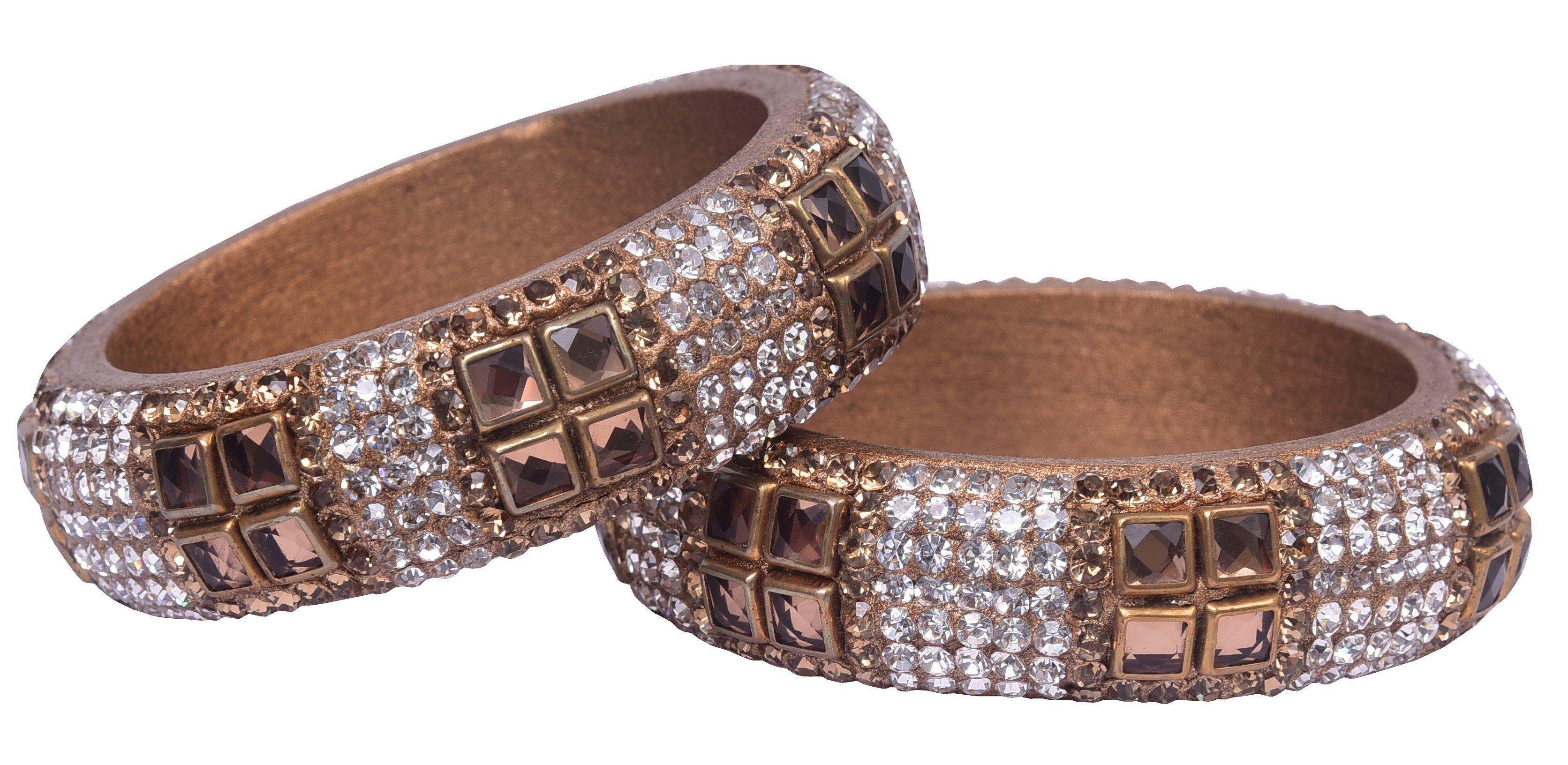 Sukriti Party wear Gold Lac Bangles - Set of 2