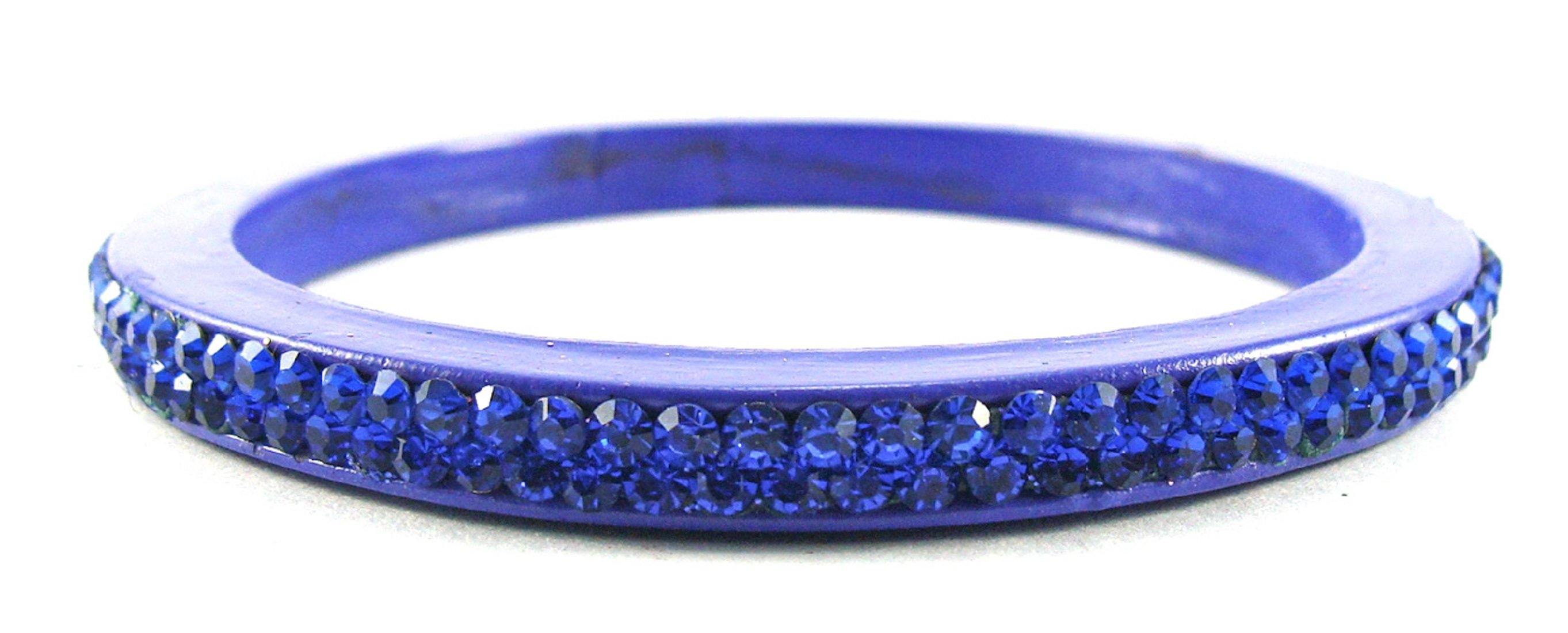 Sukriti Rajasthani Blue Lac Bangles for Women - Set of 4