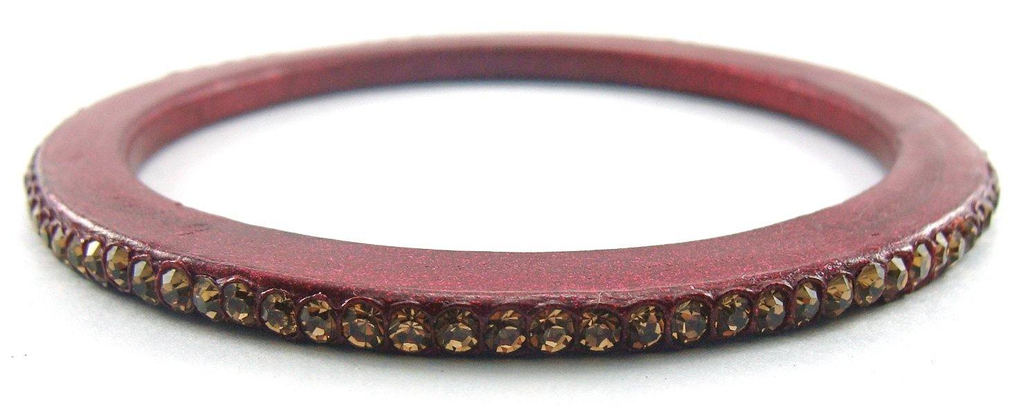 Sukriti Rajasthani Ethnic Maroon Lac Bangles for Women - Set of 8