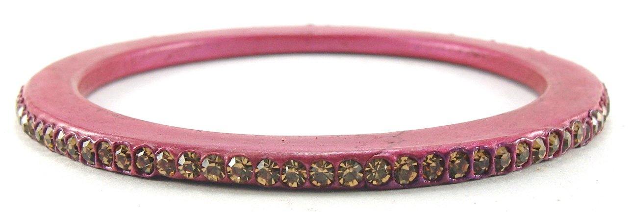 Sukriti Rajasthani Ethnic Mauve Lac Bangles for Women- Set of 8