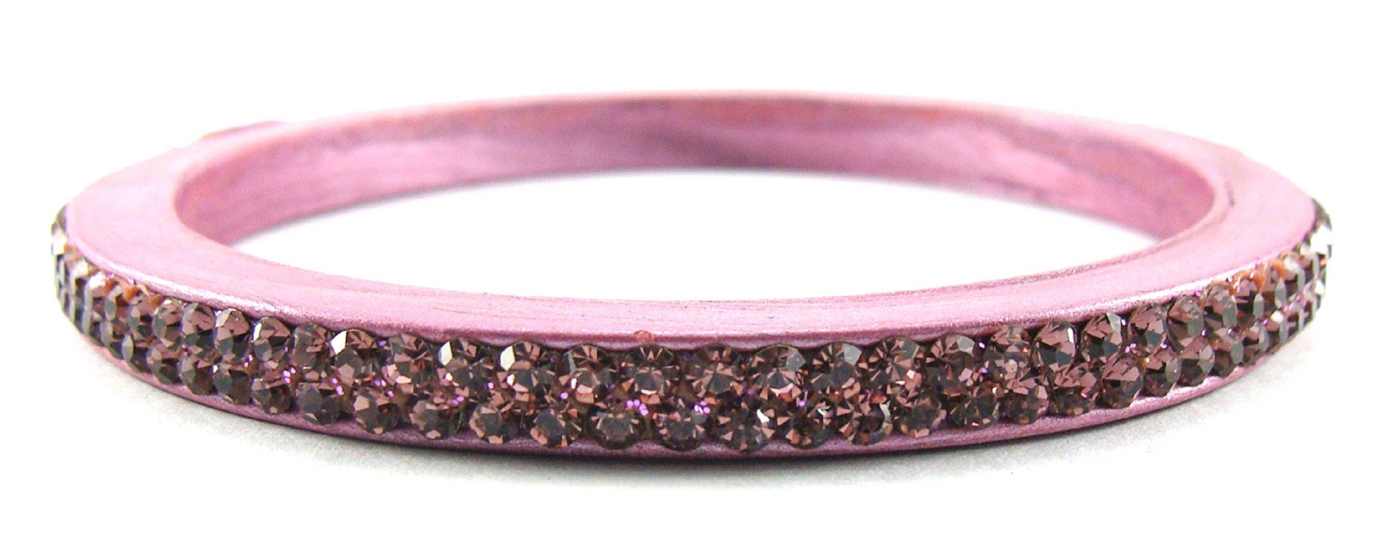 Sukriti Rajasthani Mauve Lac Bangles for Women - Set of 4
