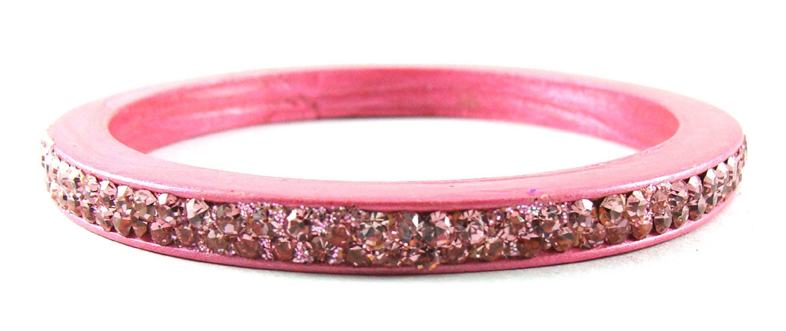 Sukriti Rajasthani Pink Lac Bangles for Women - Set of 4