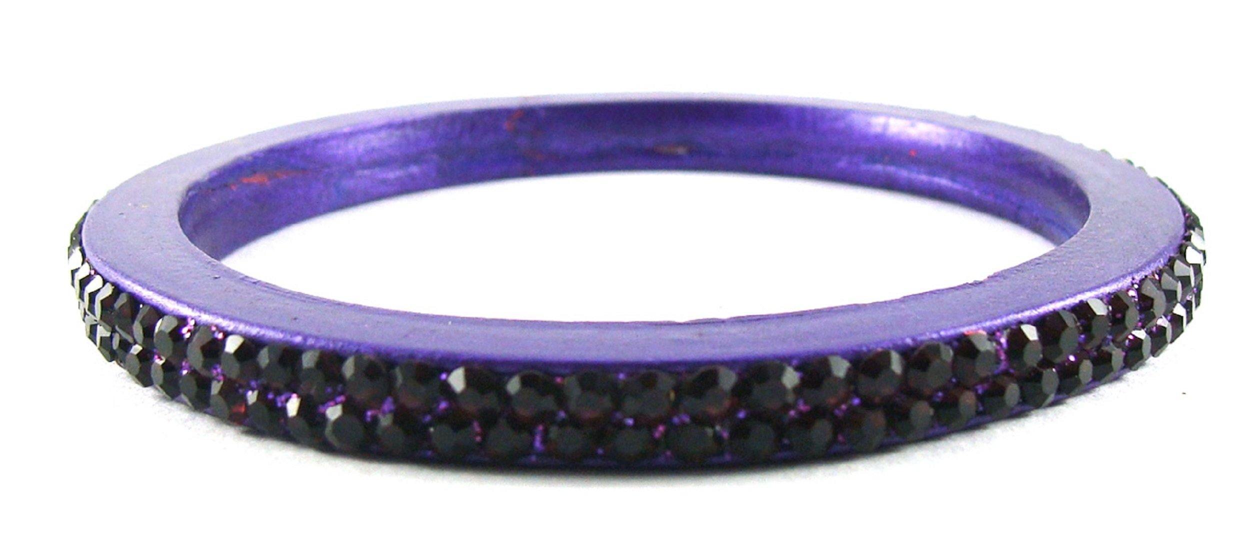 Sukriti Rajasthani Purple Lac Bangles for Women - Set of 4