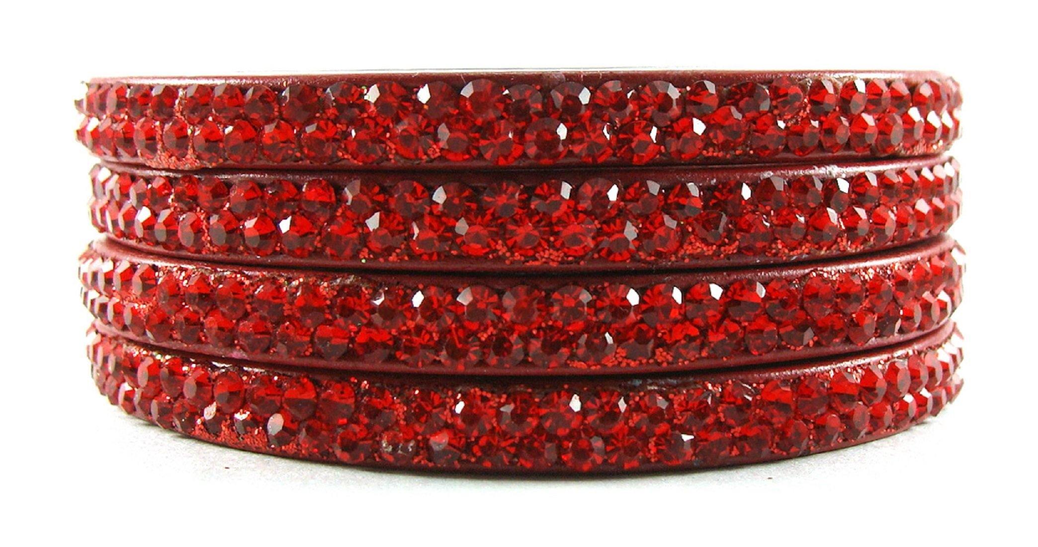 Sukriti Rajasthani Red Lac Bangles for Women - Set of 4