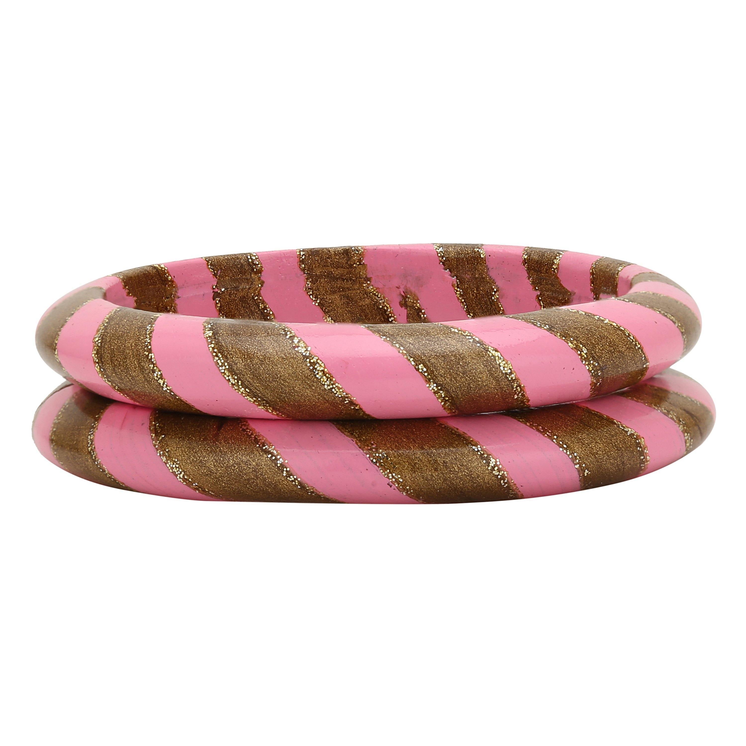 Sukriti Rajasthani Traditional Ethnic Handmade Pink Lac Bangles Jewelry for Women - Set of 2