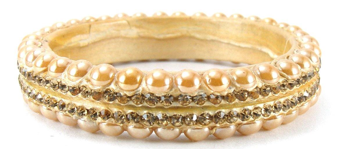 Sukriti Rajasthani Wedding Beige Lac Bangles for Women - Set of 6
