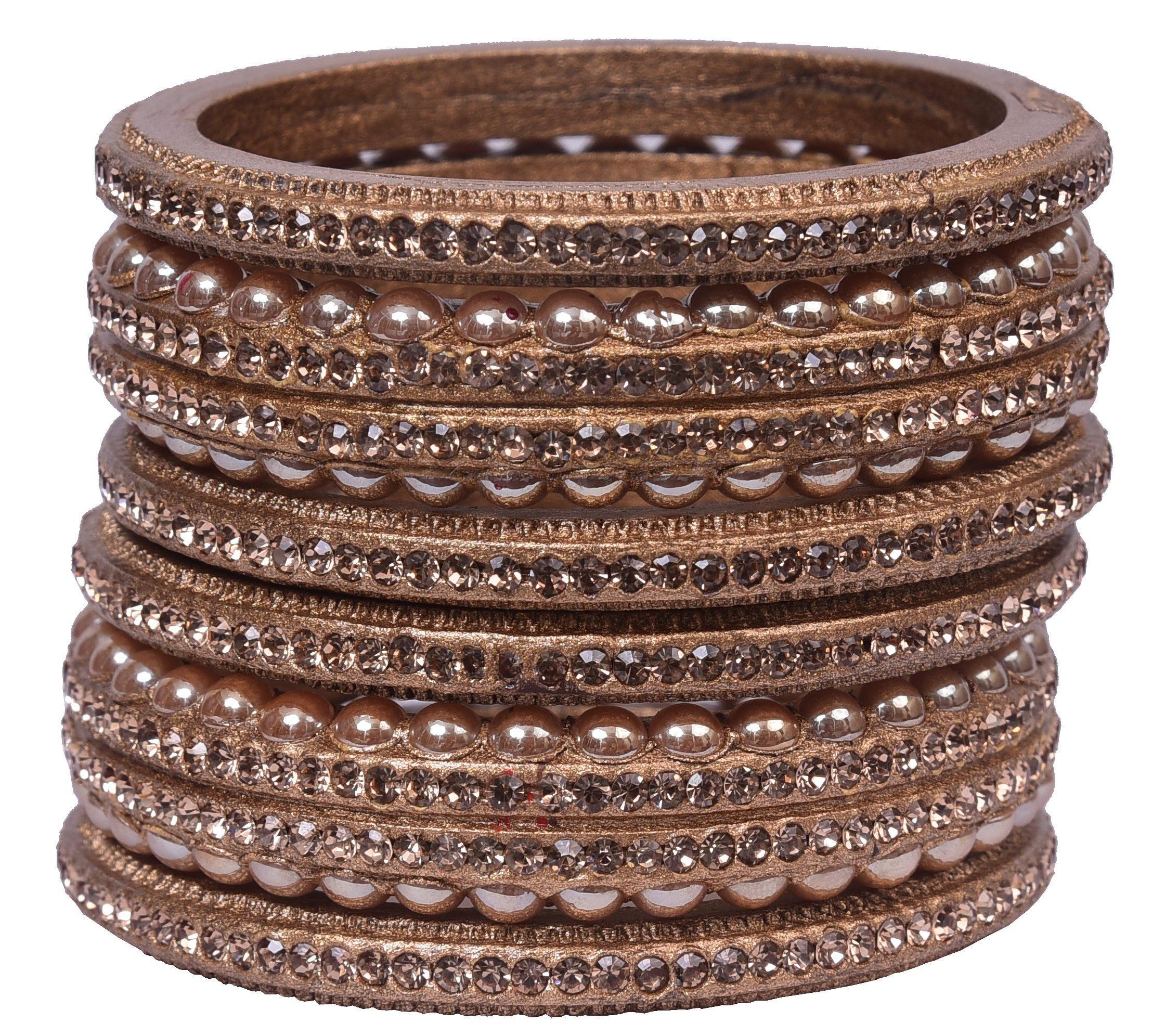 Sukriti Rajasthani Wedding Gold Lac Bangles for Women - Set of 6