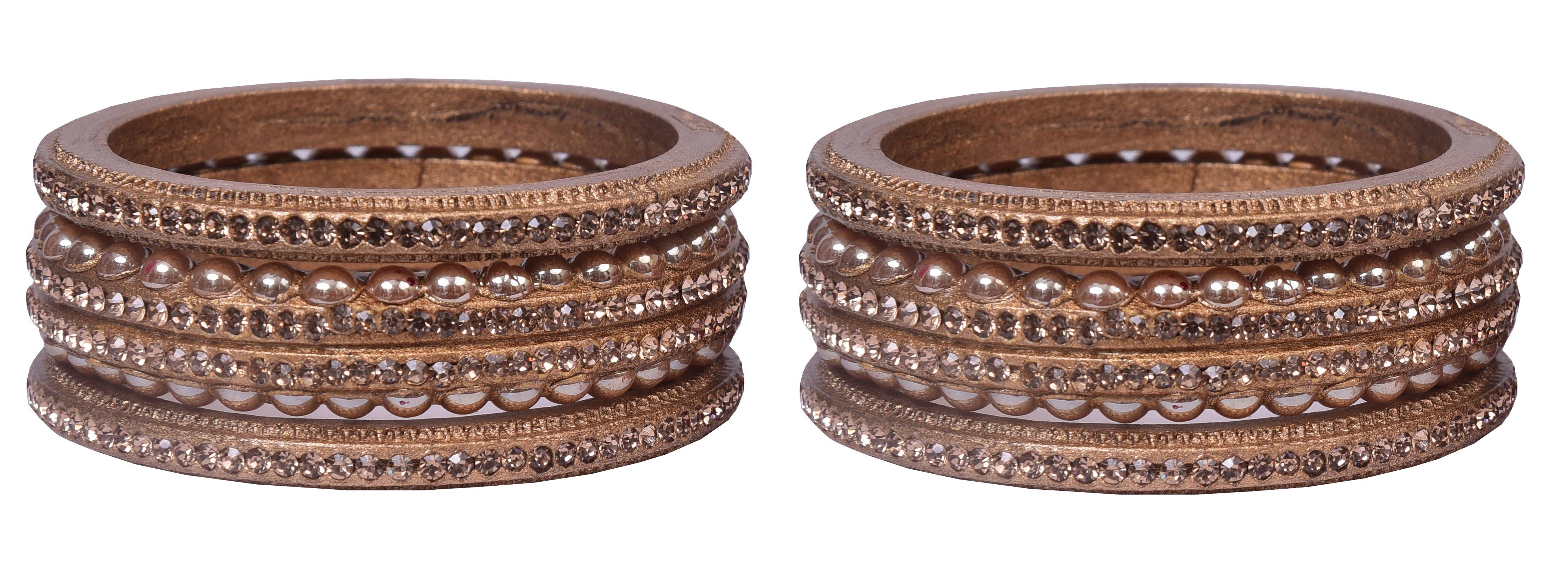 Sukriti Rajasthani Wedding Gold Lac Bangles for Women - Set of 6