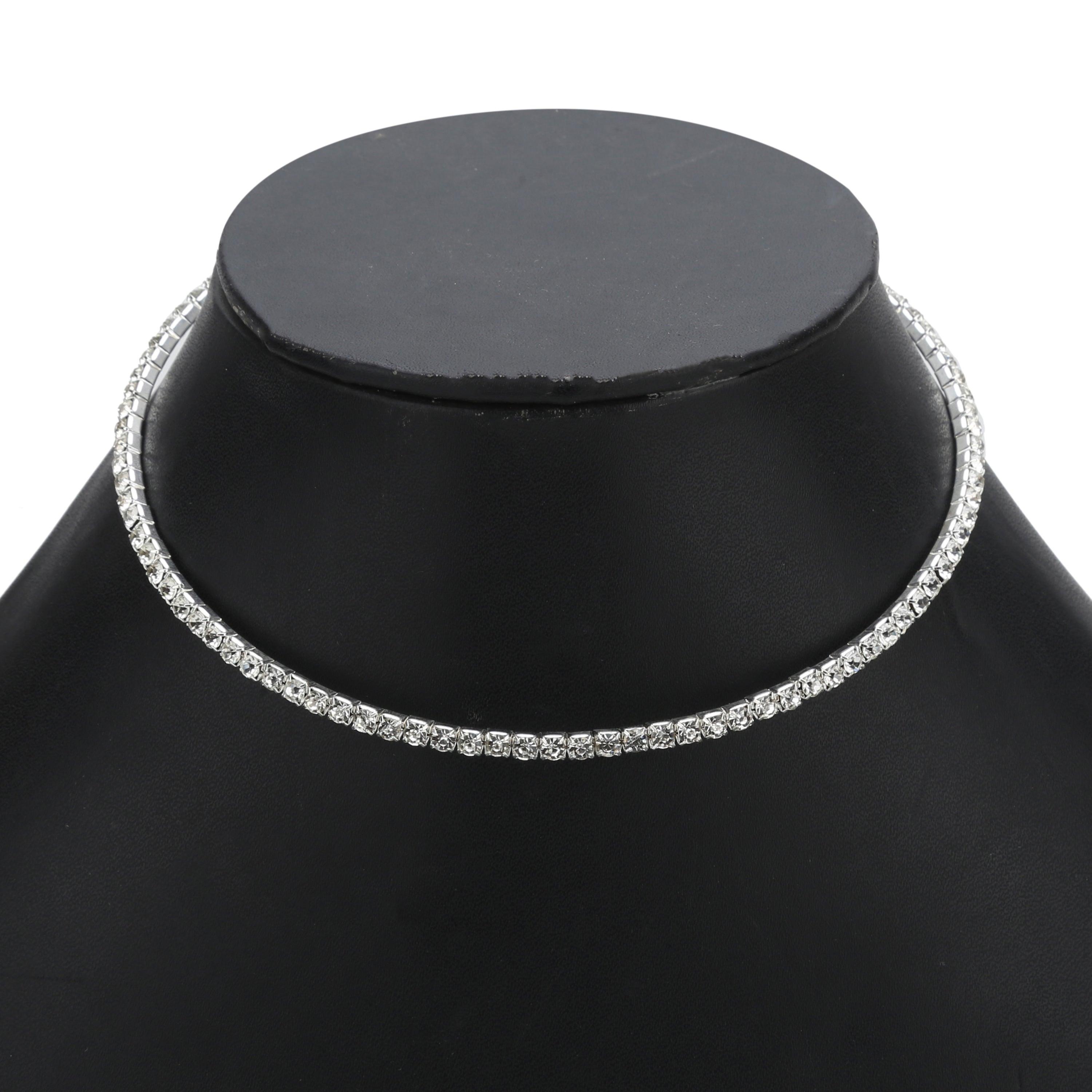 Sukriti Stylish Adorable American Diamond Necklace With Chain for Girls & Women