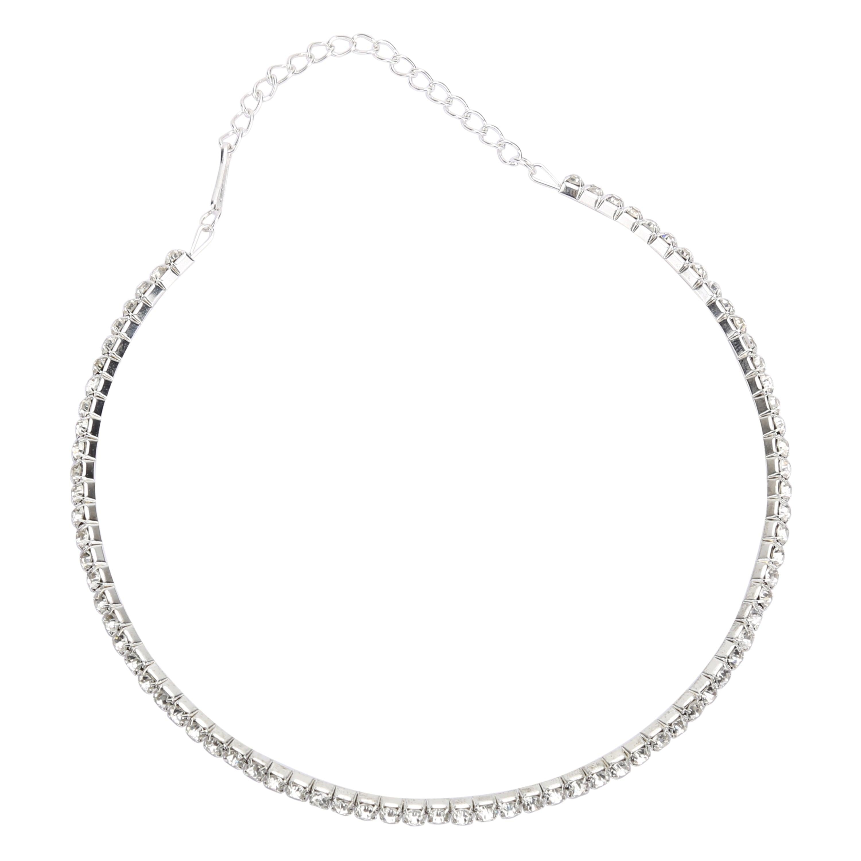 Sukriti Stylish Adorable American Diamond Necklace With Chain for Girls & Women