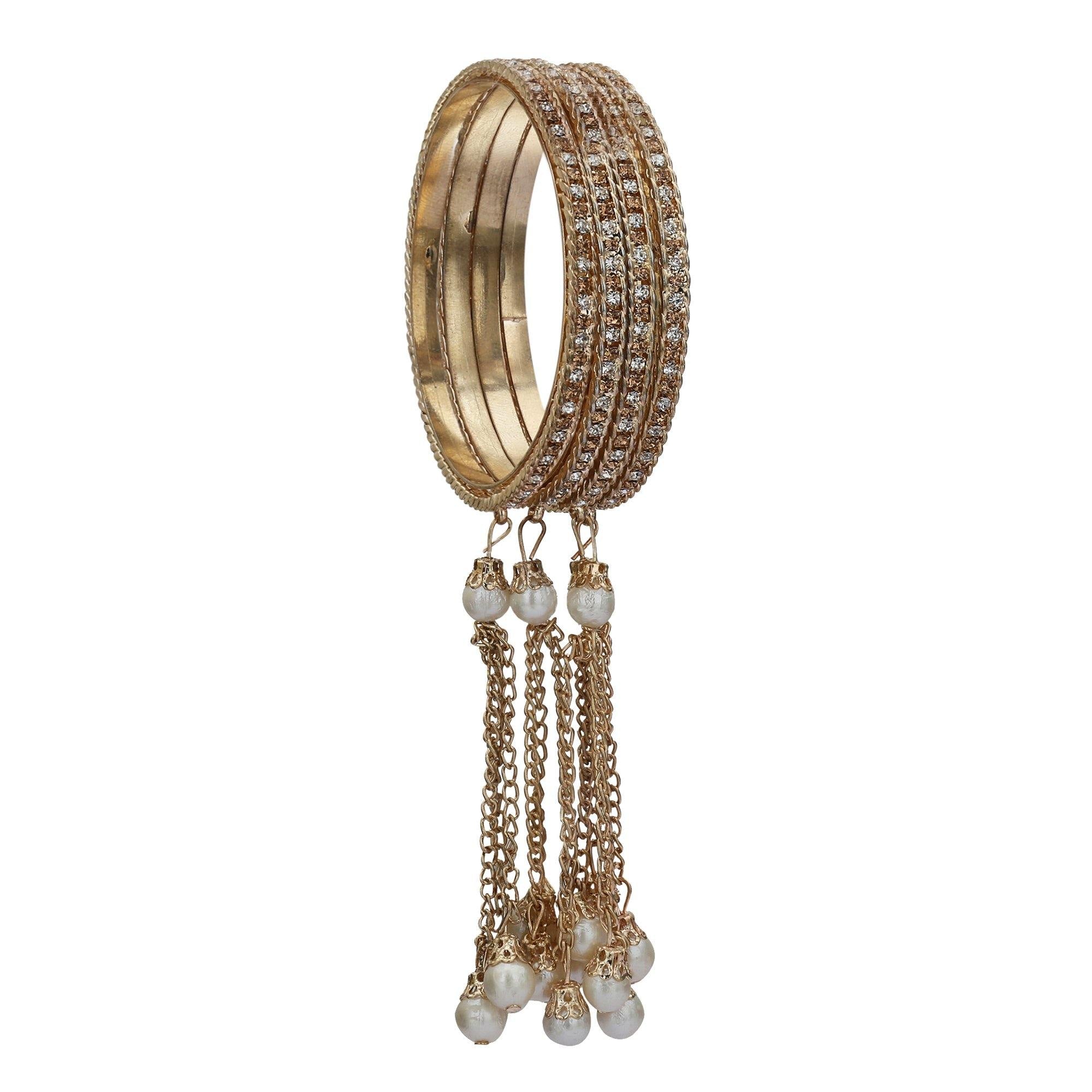 Sukriti Stylish Designer Party wear Tassel Bangles for Girls & Women – Set of 4