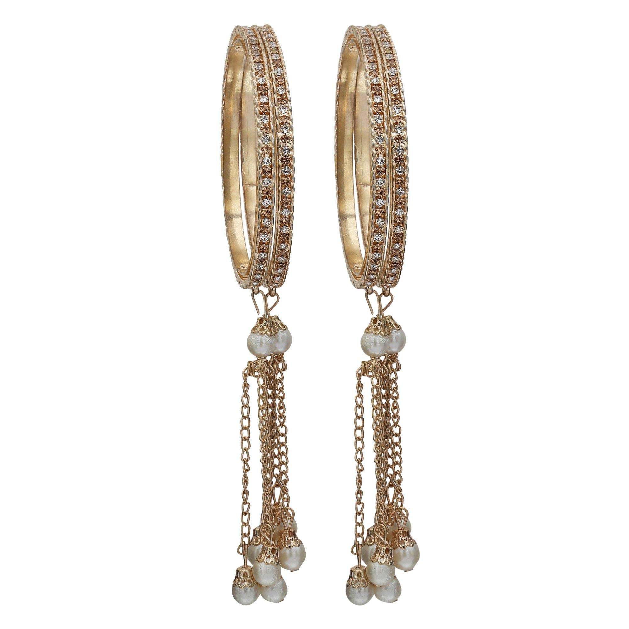 Sukriti Stylish Designer Party wear Tassel Bangles for Girls & Women – Set of 4