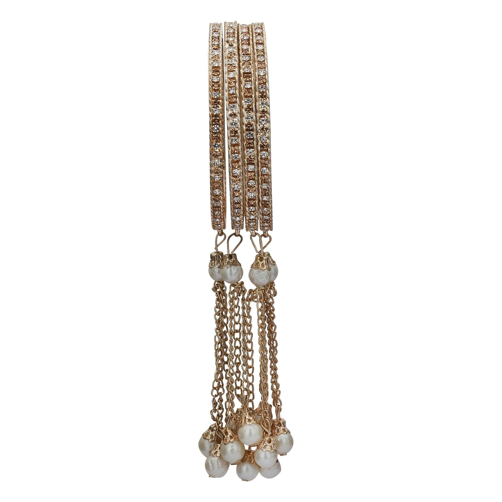 Sukriti Stylish Designer Party wear Tassel Bangles for Girls & Women – Set of 4