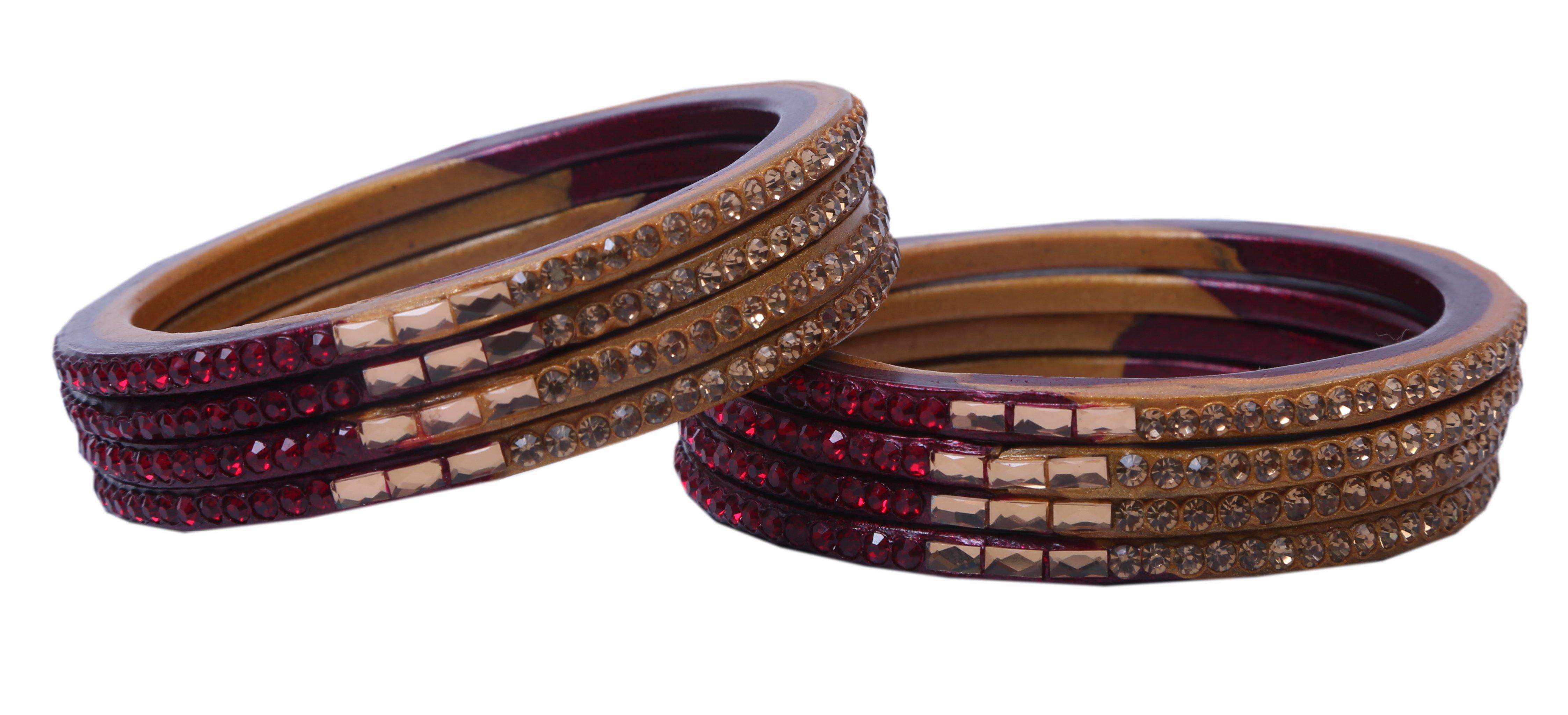 Sukriti Traditional Simple Lac Bangles for Women - Set of 8