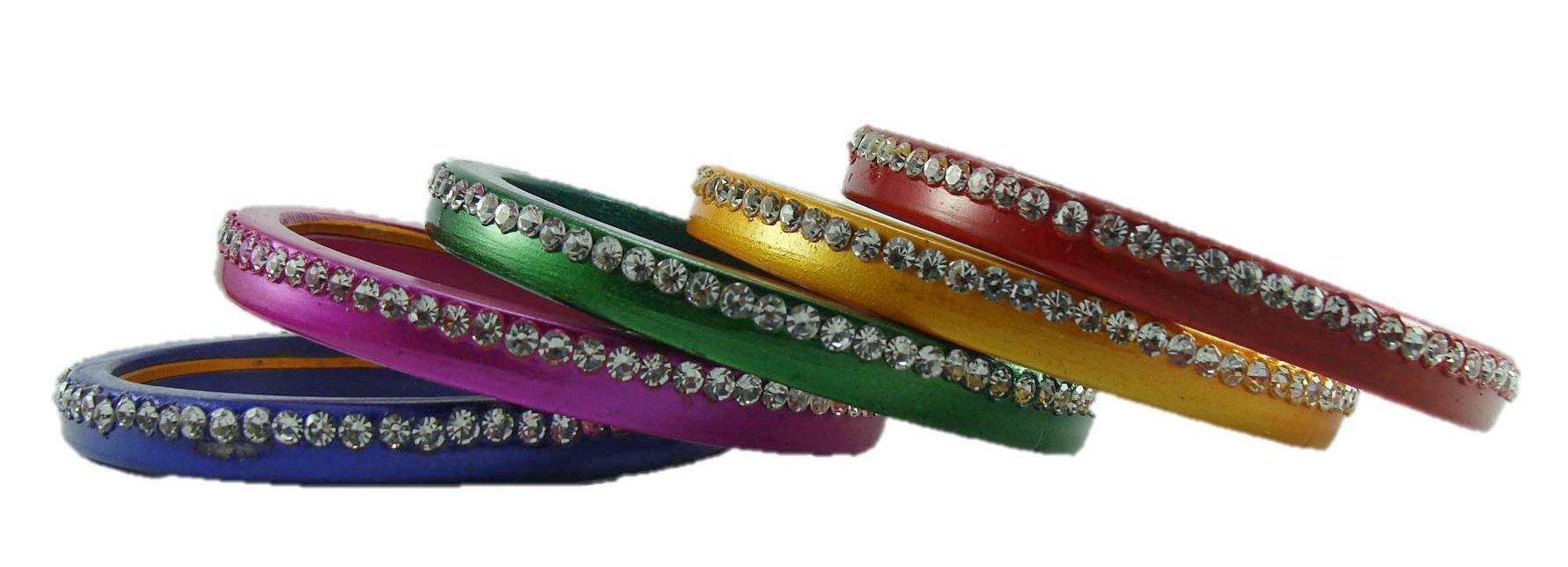 Sukriti Trendy Rajasthani Multicolor Lac Bangles for Women, Girls - Set of 10