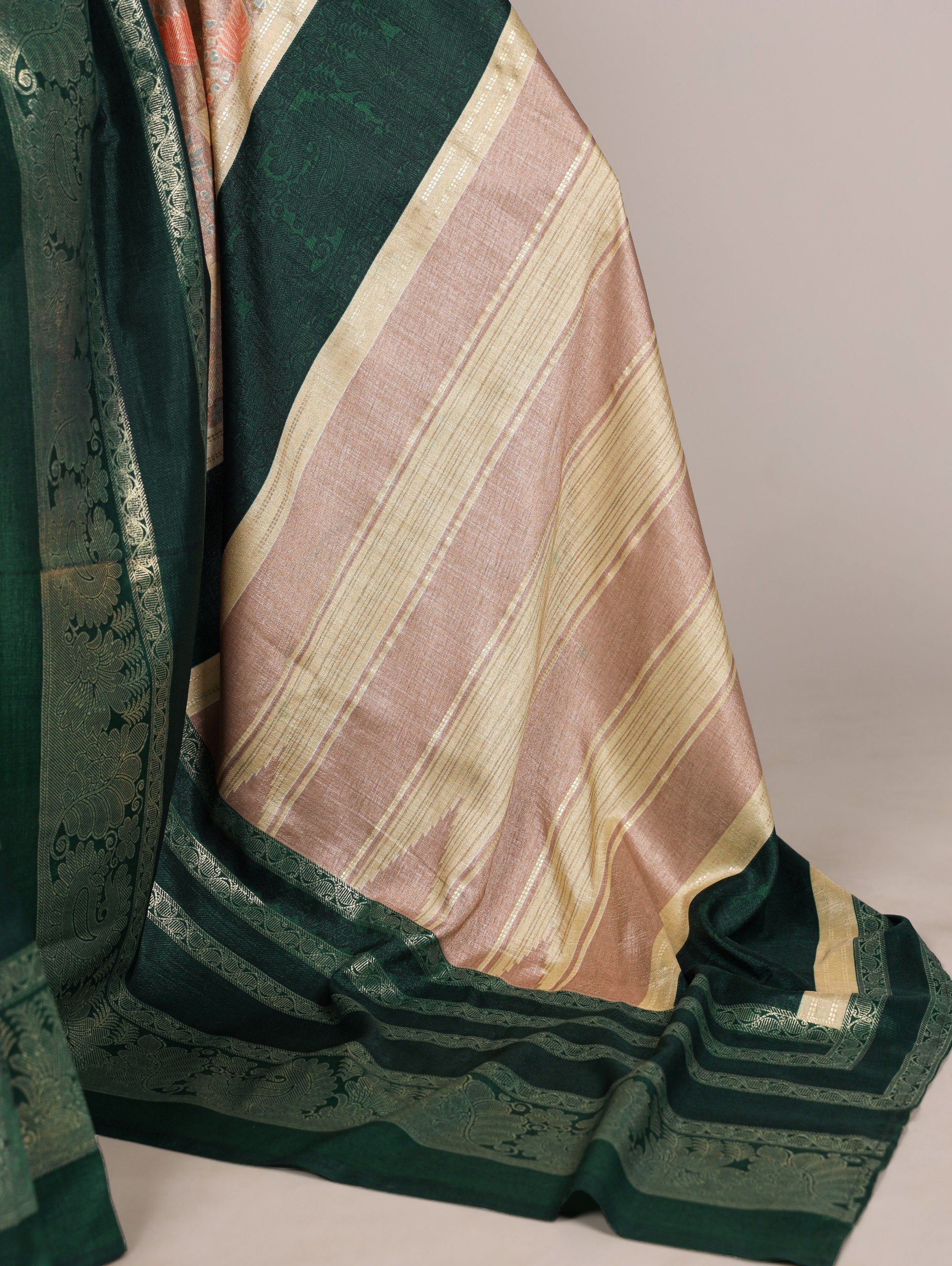 Tasar Silk Floral Printed Saree
