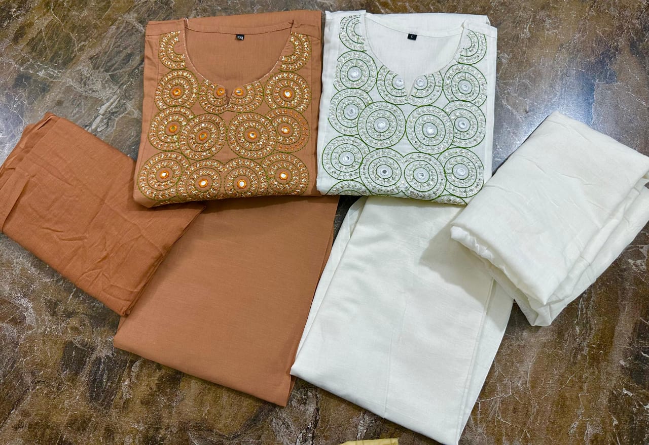 Tiered Anarkali Kurta Set with Embroidered Yoke and Malmal Dupatta