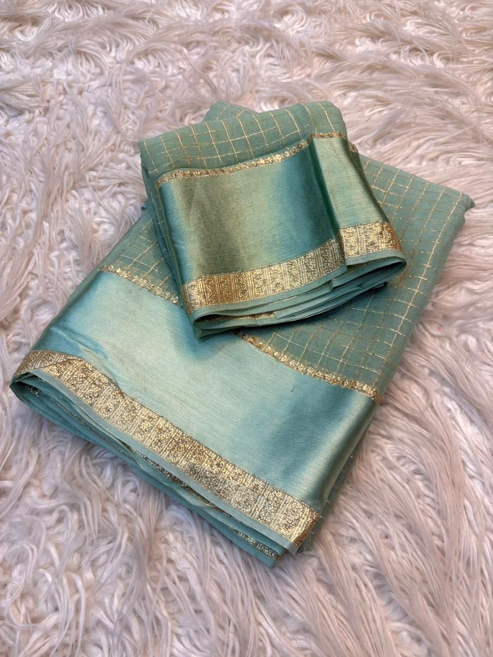 Viscose Georgette Saree with Running Blouse Piece