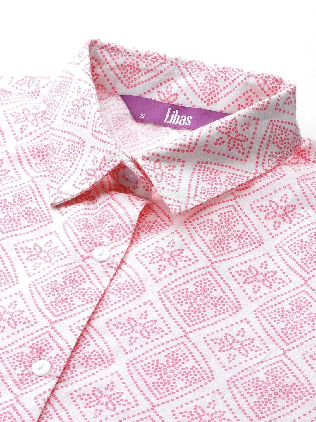 Anouk White Printed Cotton Night Suit