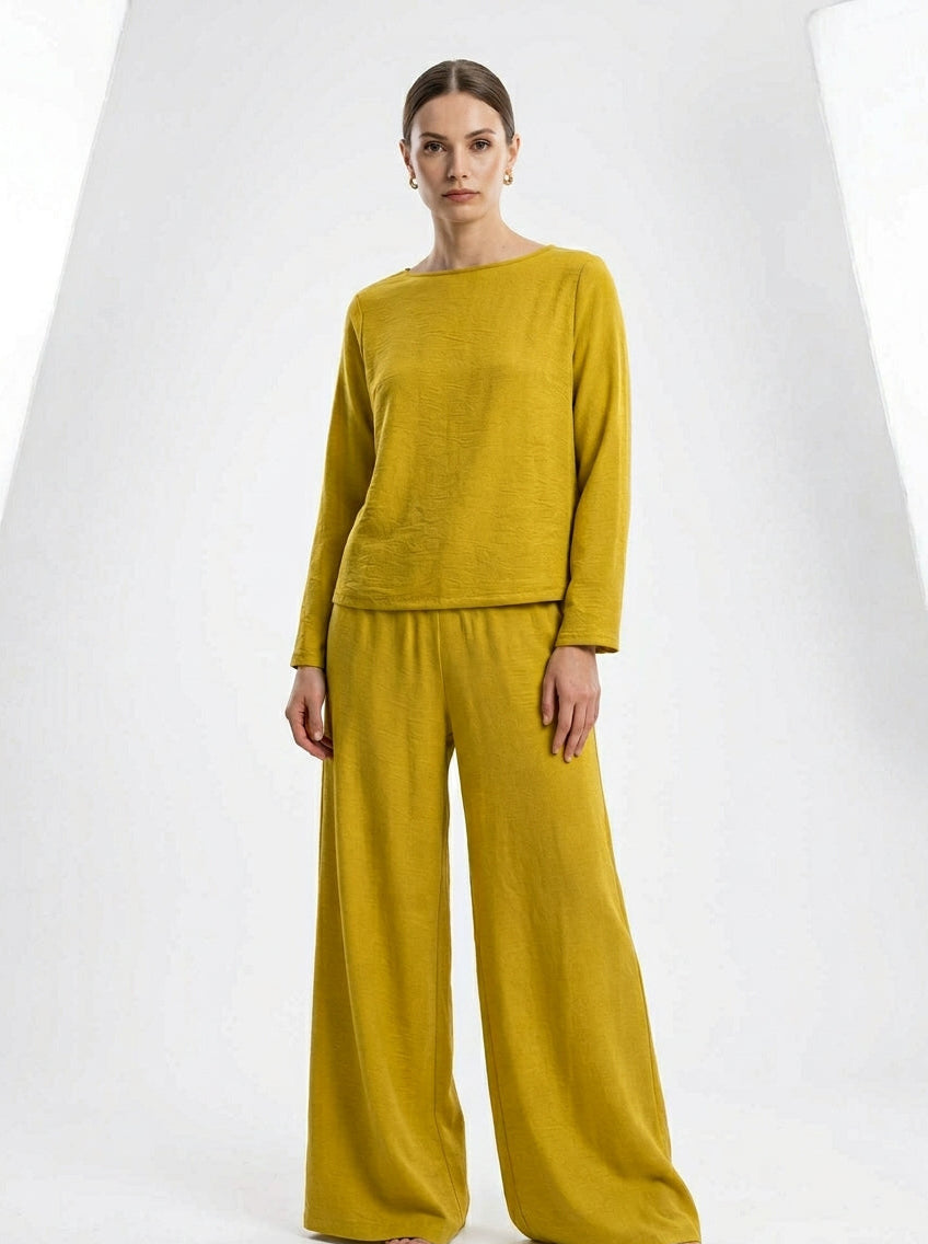 Elegant 3-Piece Co-Ord Set for Women – Cardigan, Top & Pants