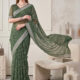 Anouk Bandhani Zari Linen Blend Designer Saree