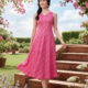 Anouk Floral Printed Styled Back A-Line Ethnic Dress