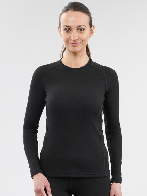 Decathlon Wedze - Women Black BL100 Moisture Managing Skiing Thermal
